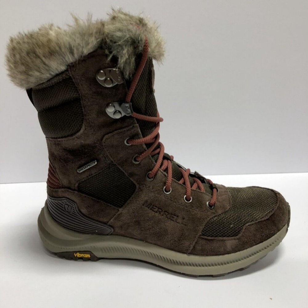 Merrell Women's Ontario Tall Polar Waterproof Winter Boots, Size 6M